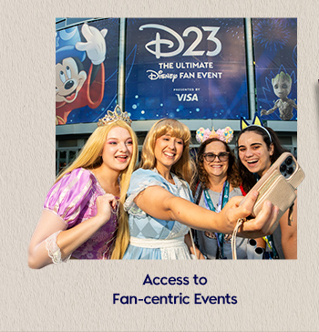 Access to Fan-centric Events. Above Fans dressed in Disney princess costumes at TUDFE.