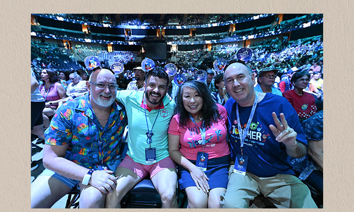 A group of fans wearing Mickey Mouse ears at TUDFE