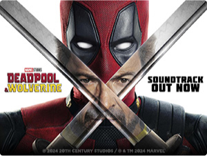 On the right side a banner reads: Marvel: DEADPOOL & WOLVERINE. On the left side, Deadpool with both his swords at eye level crossed. In the reflection of the swords you can see Wolverine.