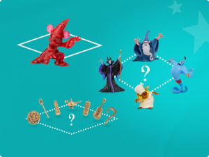 An image featuring D23 Gold Member-exclusive figurines
