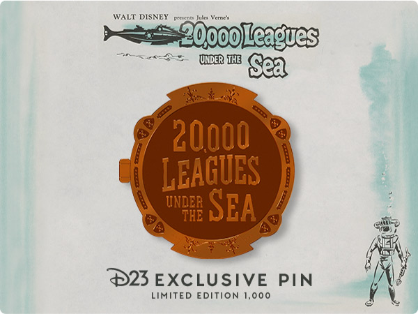 Walt Disney presents Jules Verne's 20,000 Leagues under the Sea. D23 Exclusive Pin limited edition 1,000