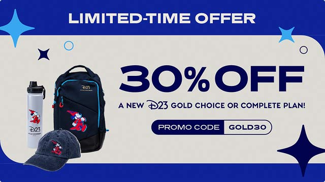 Limited-time offer: 30% off a new D23 Gold Choice or Complete plan with promo code: Gold30